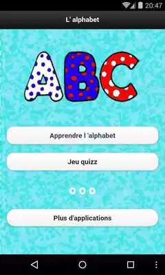 Play The Alphabet in French