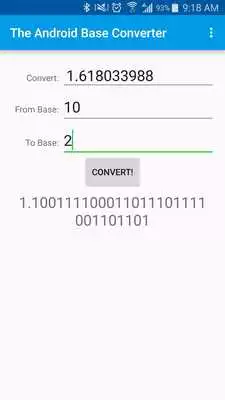 Play The Android Base Converter