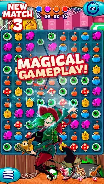 Play The Apprentice Witch - Match 3 as an online game The Apprentice Witch - Match 3 with UptoPlay