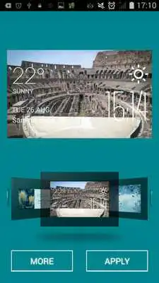 Play The arena weather widget/clock