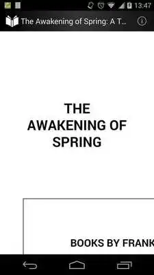 Play The Awakening of Spring Play The Awakening of Spring