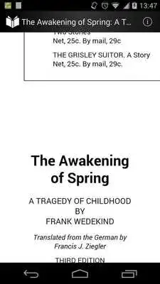 Play The Awakening of Spring Play The Awakening of Spring