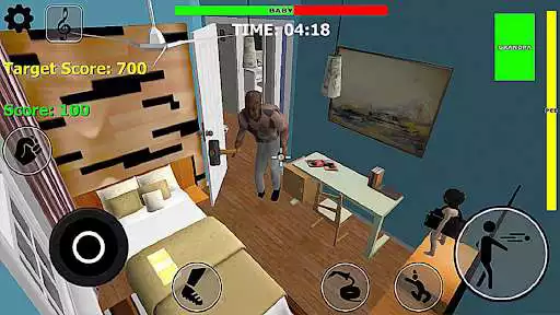 Play The Baby Granny Simulator as an online game The Baby Granny Simulator with UptoPlay