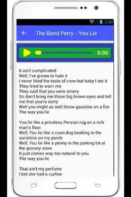 Play The Band Perry Lyrics Done