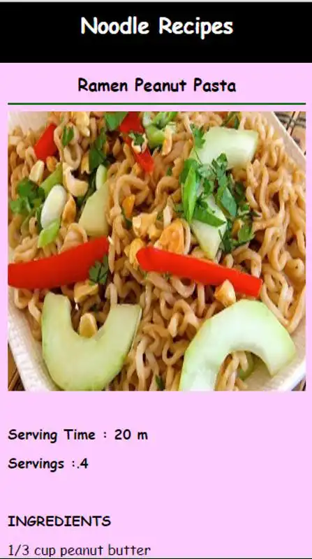 Play The Best Noodle Recipes