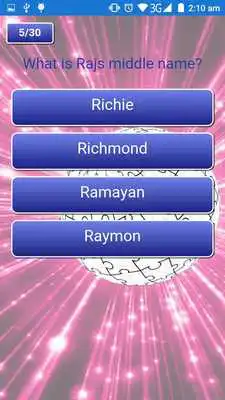 Play The Big Bang Quiz