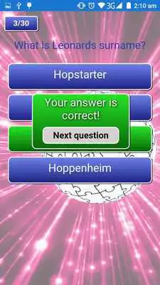 Play The Big Bang Quiz