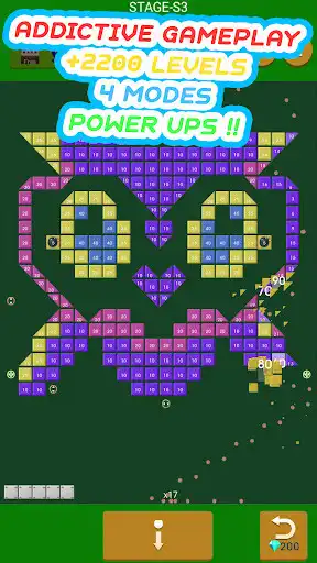 Play The Bricks Breaker Game as an online game The Bricks Breaker Game with UptoPlay
