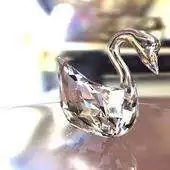 Free play online the Crystal Swan  Clock APK