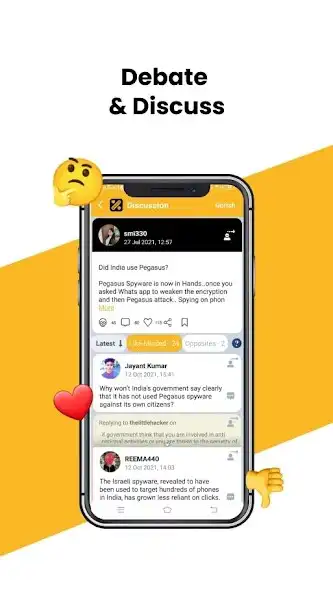 Play The Debate and Discussion App as an online game The Debate and Discussion App with UptoPlay