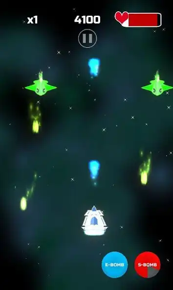 Play The Defender - Space Shooter as an online game The Defender - Space Shooter with UptoPlay