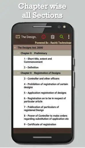 Play APK The Designs Act 2000  and enjoy The Designs Act 2000 with UptoPlay com.rachittechnology.TheDesignsAct2000