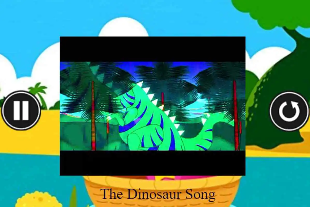 Play The Dinosaur Song - offline video app for kids