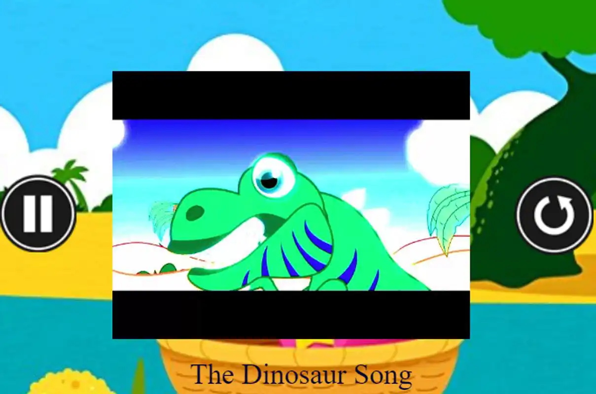 Play The Dinosaur Song - offline video app for kids