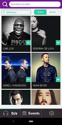 Play The DJ List - Profiles, Events, Music  and enjoy The DJ List - Profiles, Events, Music with UptoPlay