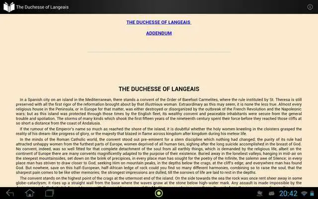 Play The Duchesse of Langeais