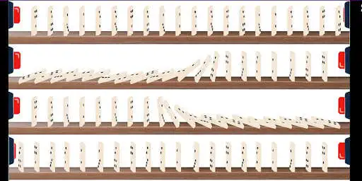 Play The endless dominoes falling as an online game The endless dominoes falling with UptoPlay