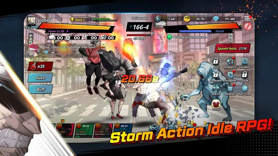 Play The Era of Overman : Idle RPG as an online game The Era of Overman : Idle RPG with UptoPlay