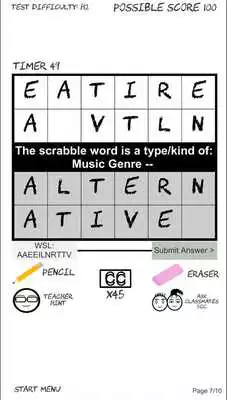 Play The Exams - Word Disorder(Scramble)