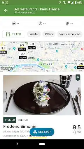 Play TheFork - Restaurant bookings as an online game TheFork - Restaurant bookings with UptoPlay