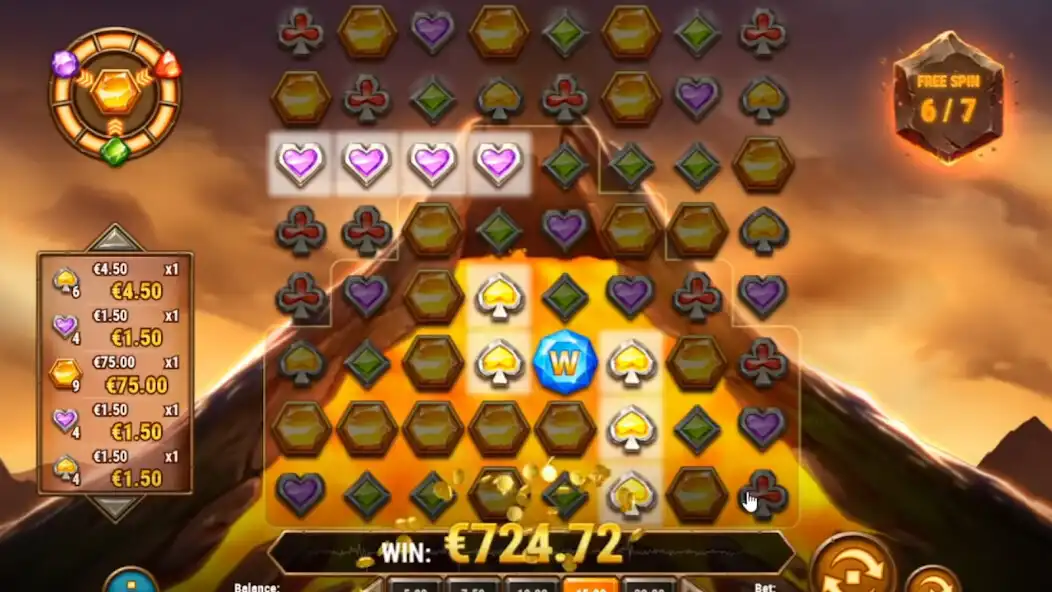 Play The Gold Vulcano as an online game The Gold Vulcano with UptoPlay