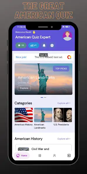 Play The Great American Quiz  and enjoy The Great American Quiz with UptoPlay