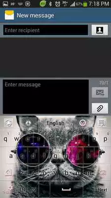 Play The Hipster Cat GO Keyboard