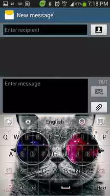 Play The Hipster Cat GO Keyboard