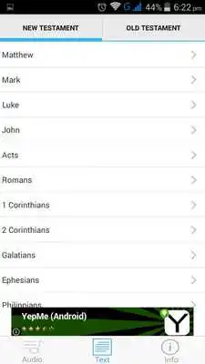 Play The Holy Bible Audio and Text