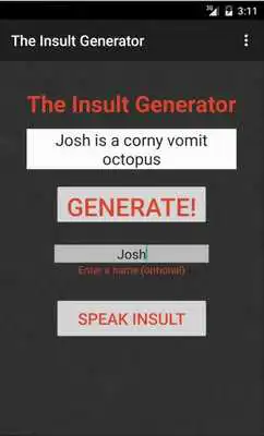Play The insult Generator