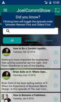 Play The Joel Comm Show