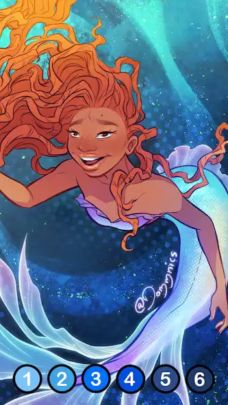 Play The Little Mermaid Coloring as an online game The Little Mermaid Coloring with UptoPlay