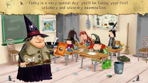 Play The Little Witch at School as an online game The Little Witch at School with UptoPlay