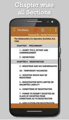 Play The Maharashtra Co-Operative Societies Act 1960 Play The Maharashtra Co-Operative Societies Act 1960