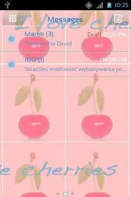 Play Theme Cherries for GO SMS Pro