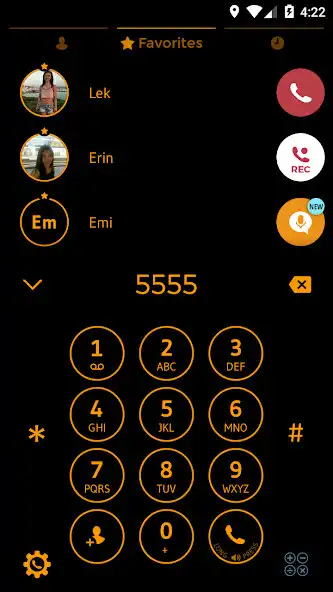 Play Theme Dialer CircleBlackOrange as an online game Theme Dialer CircleBlackOrange with UptoPlay