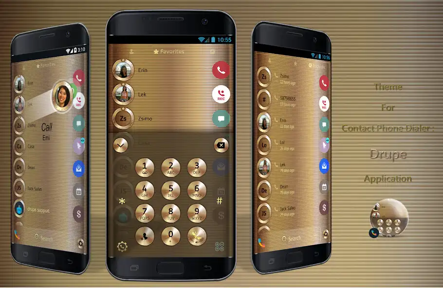 Play Theme Dialer Copper Gold Metal  and enjoy Theme Dialer Copper Gold Metal with UptoPlay