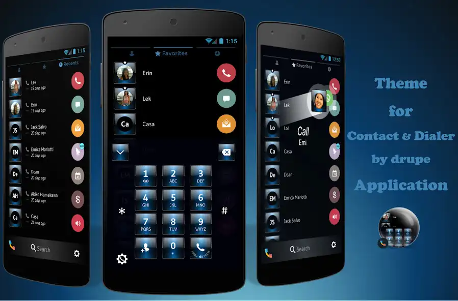 Play Theme Dialer Dusk Blue  and enjoy Theme Dialer Dusk Blue with UptoPlay