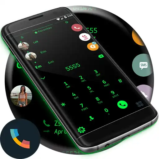Play Theme Dialer Flat Black Green APK Play Theme Dialer Flat Black Green APK