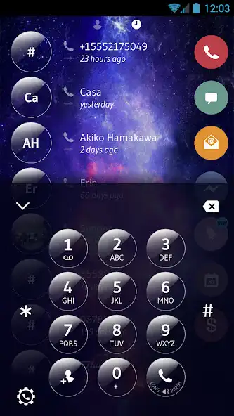 Play Theme Dialer Galaxy Glass as an online game Theme Dialer Galaxy Glass with UptoPlay