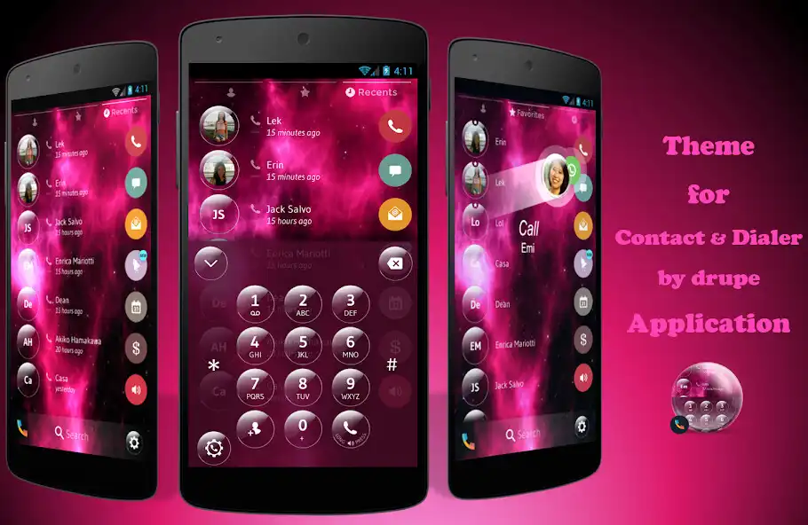 Play Theme Dialer Nebula Glass  and enjoy Theme Dialer Nebula Glass with UptoPlay