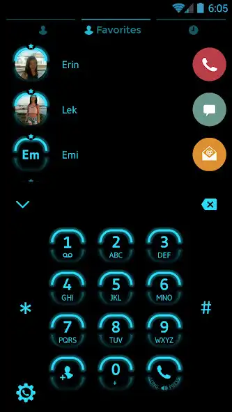 Play Theme Dialer Neon Blue as an online game Theme Dialer Neon Blue with UptoPlay