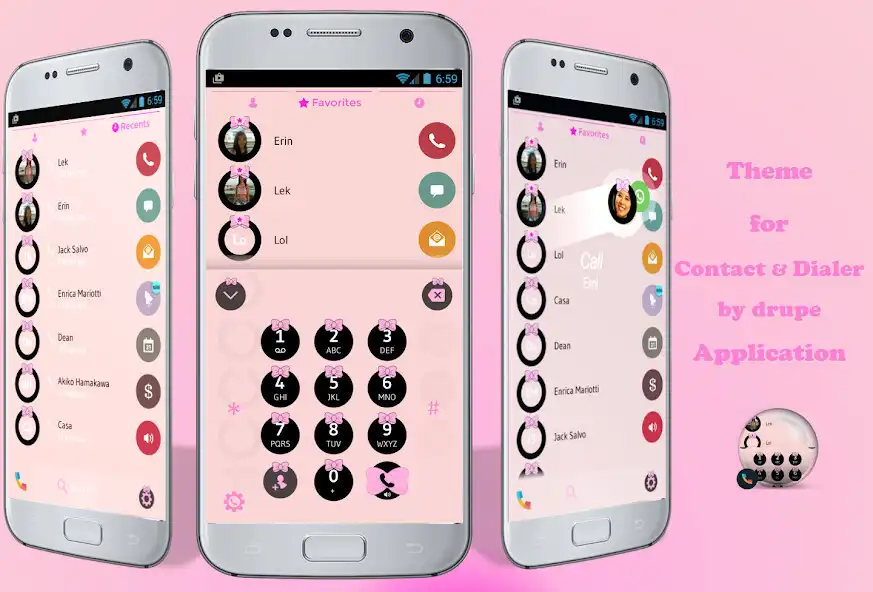 Play Theme Dialer Ribbon Pink  and enjoy Theme Dialer Ribbon Pink with UptoPlay