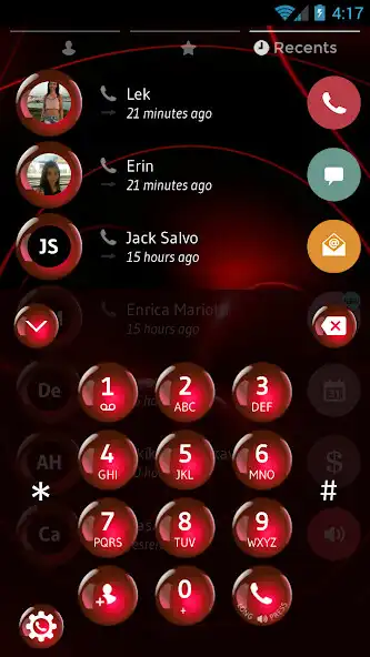 Play Theme Dialer Spheres Red as an online game Theme Dialer Spheres Red with UptoPlay