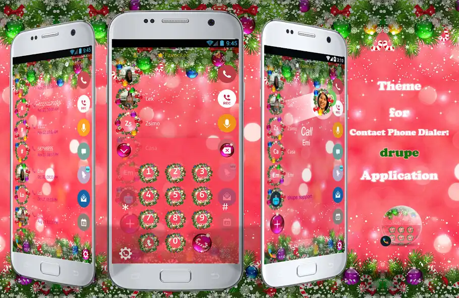 Play Theme Dialer Xmas Red  and enjoy Theme Dialer Xmas Red with UptoPlay