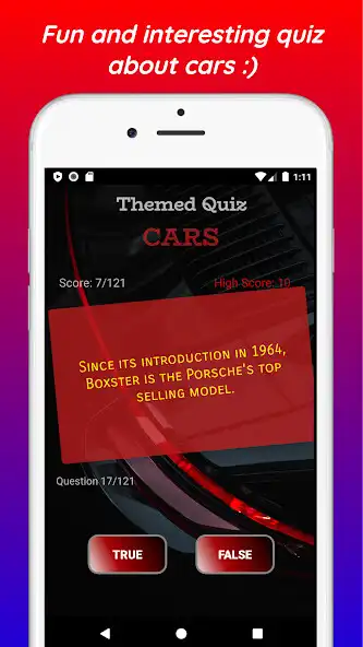Play Themed Quiz: Cars as an online game Themed Quiz: Cars with UptoPlay