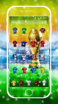 Play Theme Football Jersey Golden World Cup