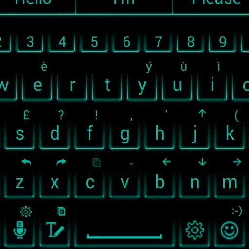 Play Theme for AI.type Neon Aqua APK