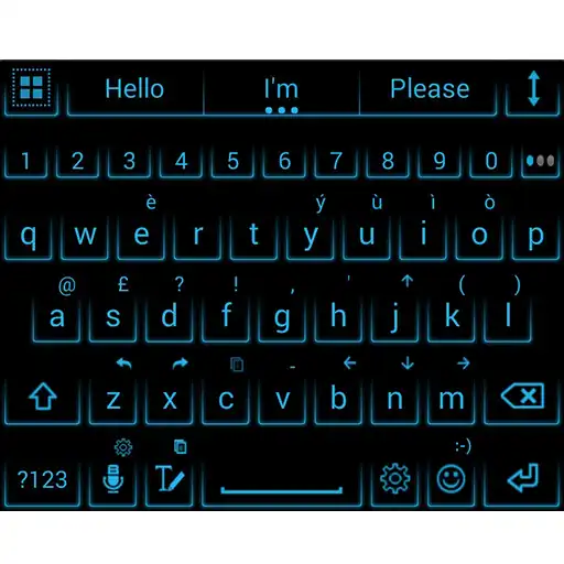 Play Theme for AI.type Neon Blue APK Play Theme for AI.type Neon Blue APK