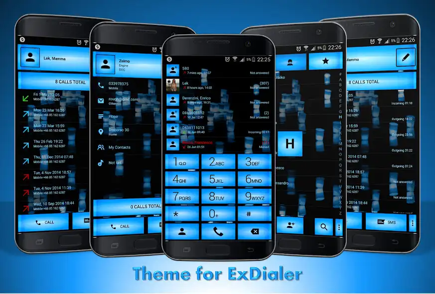 Play Theme for ExDialer Led Blue  and enjoy Theme for ExDialer Led Blue with UptoPlay